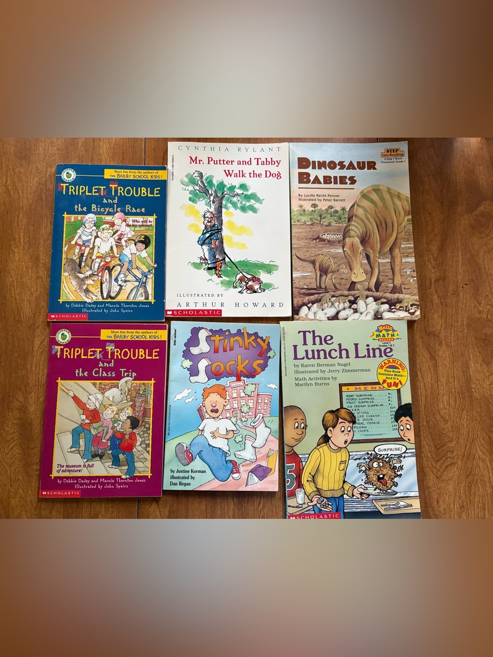 Vintage 90s Young Readers Book Lot of 6 scholastic soft cover